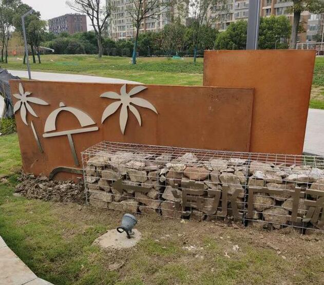 三明锈钢板挡土墙