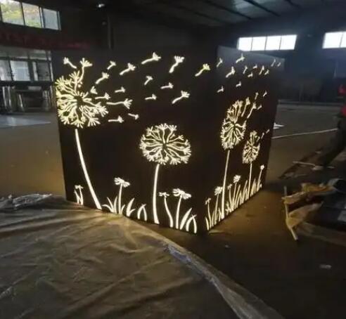 三明耐候钢灯箱